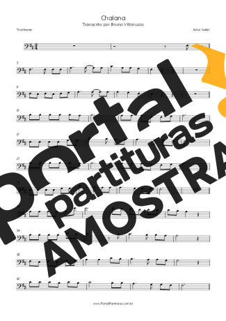 Almir Sater  partitura para Trombone