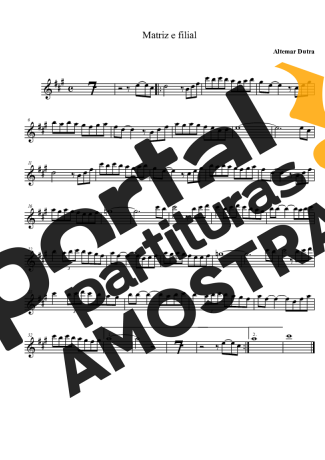 Altemar Dutra Matriz Ou Filial partitura para Clarinete (Bb)