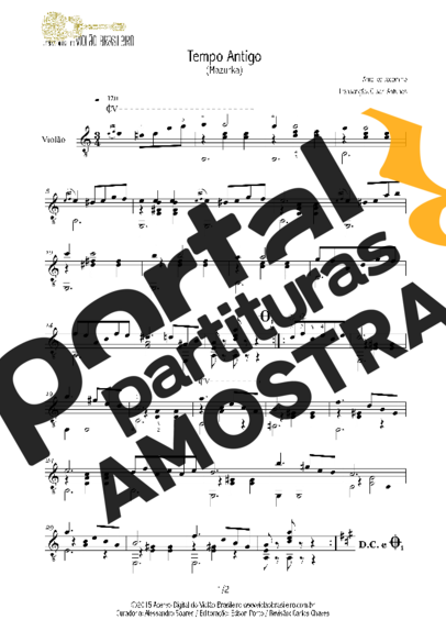 Américo Jacomino  partitura para Violão