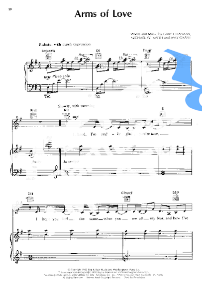 Amy Grant Arms Of Love partitura para Piano