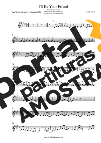 Amy Grant  partitura para Clarinete (Bb)