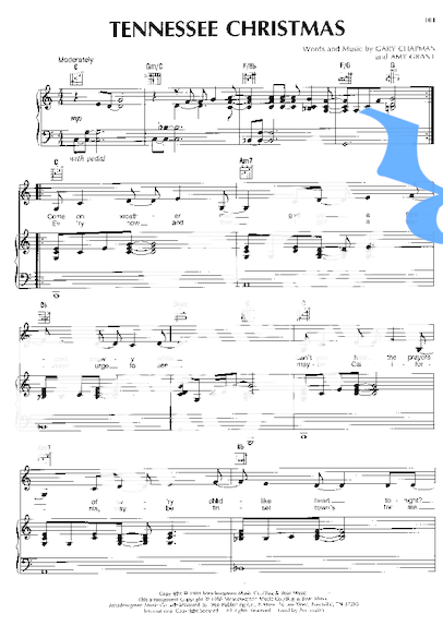 Amy Grant Tennessee Christmas partitura para Piano