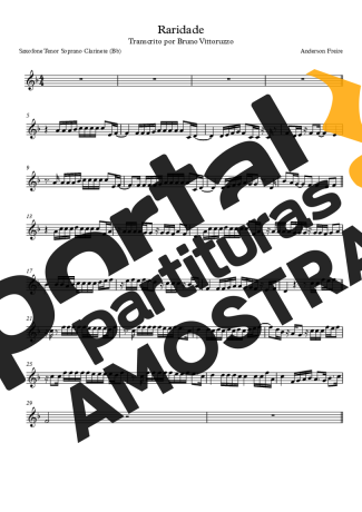 Anderson Freire Raridade partitura para Clarinete (Bb)