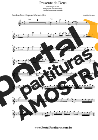 Andréa Fontes   partitura para Clarinete (Bb)