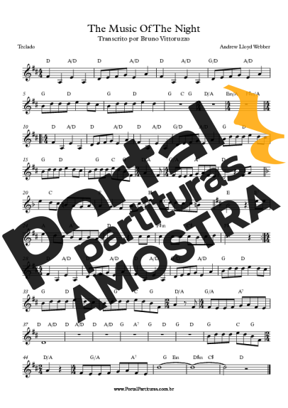 Andrew Lloyd Webber  partitura para Teclado