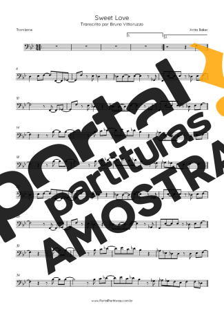 Anita Baker  partitura para Trombone