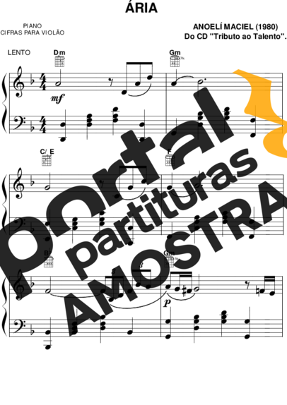 Anoeli Maciel  partitura para Piano