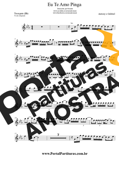 Antony e Gabriel  partitura para Trompete