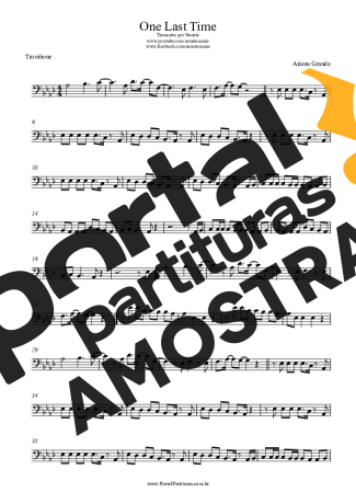 Ariana Grande  partitura para Trombone