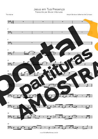 Asaph Borba e Adhemar de Campos Jesus Em Tua Presença partitura para Trombone