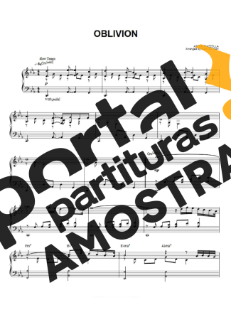 Astor Piazzolla  partitura para Piano