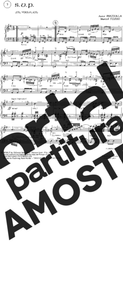 Astor Piazzolla S V P partitura para Piano