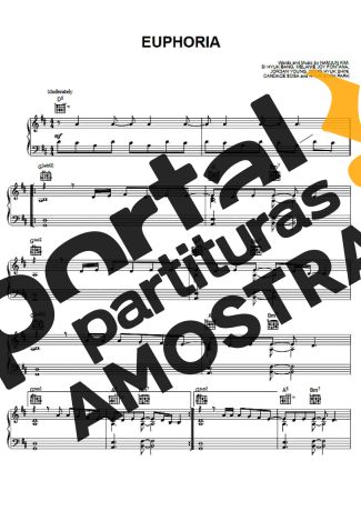 BTS Euphoria partitura para Piano