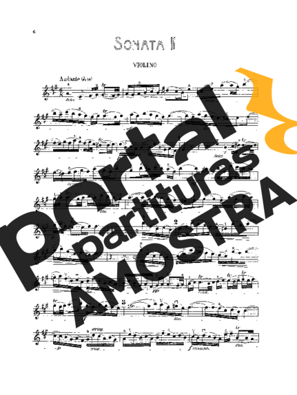 Bach  partitura para Violino