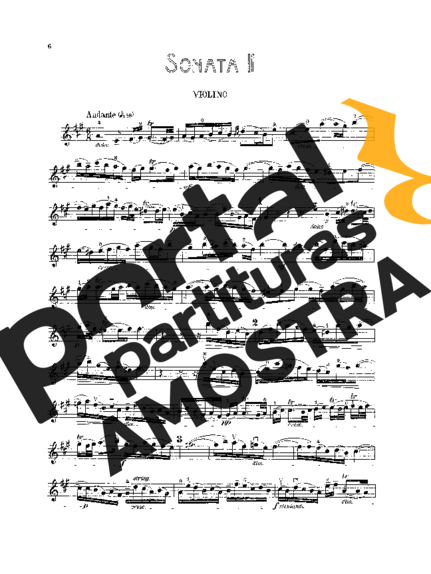 Bach Violin Sonata BWV1015 partitura para Violino
