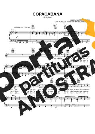 Barry Manilow Copacabana partitura para Piano