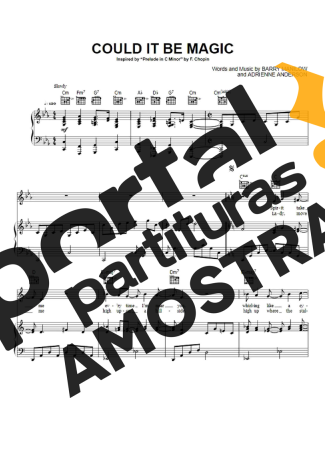 Barry Manilow  partitura para Piano