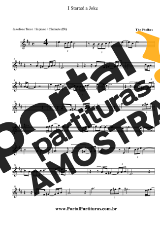 Bee Gees I Started A Joke partitura para Clarinete (Bb)