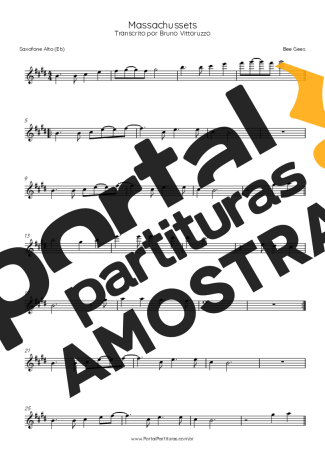 Bee Gees  partitura para Saxofone Alto (Eb)