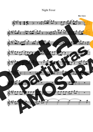 Bee Gees  partitura para Clarinete (Bb)