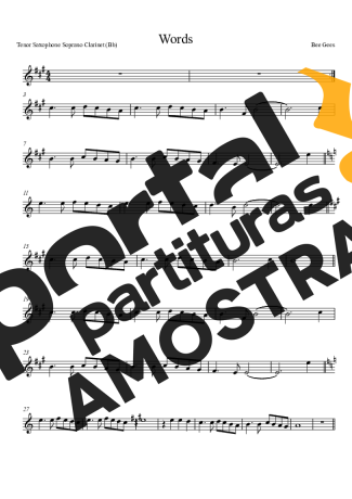 Bee Gees  partitura para Clarinete (Bb)