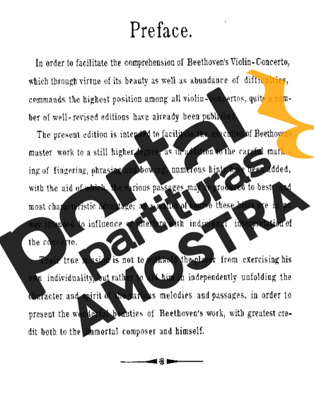 Beethoven  partitura para Violino