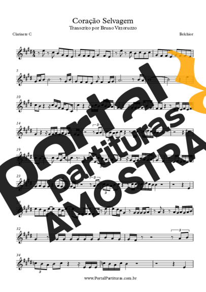 Belchior  partitura para Clarinete (C)