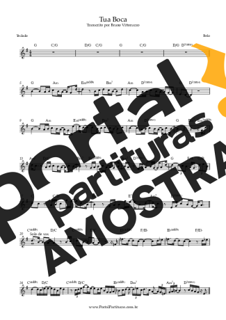 Belo  partitura para Teclado