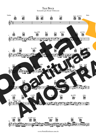 Belo  partitura para Violão