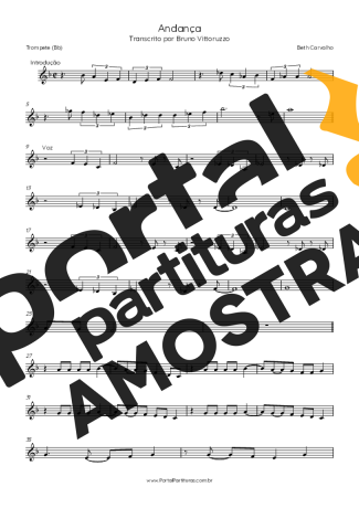 Beth Carvalho  partitura para Trompete