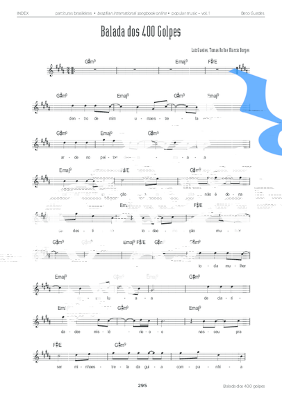 Beto Guedes  partitura para Teclado