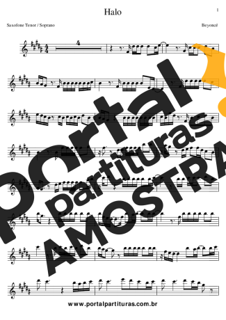 Beyoncé  partitura para Clarinete (Bb)