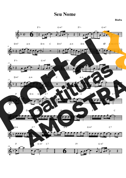 Biafra  partitura para Saxofone Tenor Soprano (Bb)
