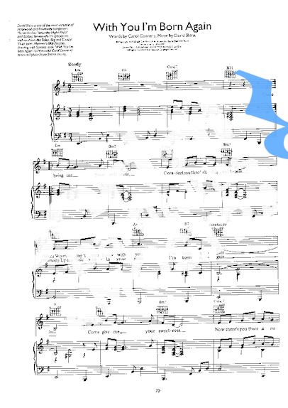 Billy Preston With You I´m Born Again partitura para Piano