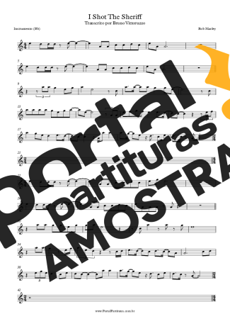 Bob Marley  partitura para Clarinete (Bb)