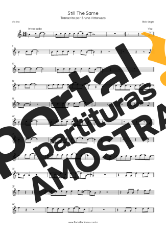 Bob Seger Still The Same partitura para Violino