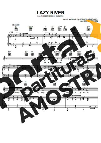 Bobby Darin Lazy River partitura para Piano