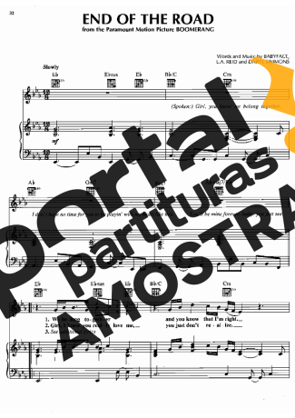 Boyz II Men  partitura para Piano
