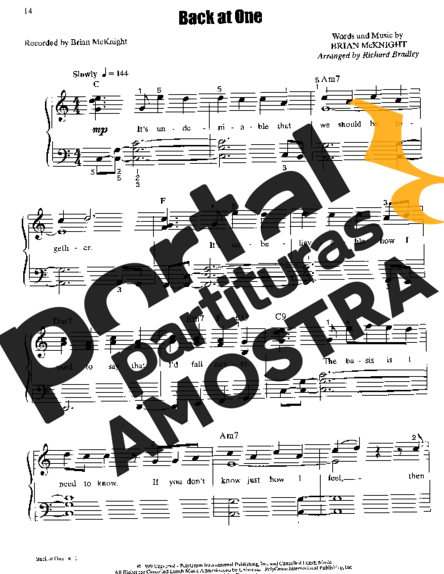 Brian Mcknight  partitura para Piano