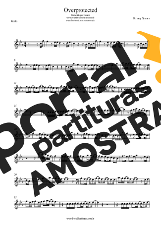 Britney Spears  partitura para Gaita