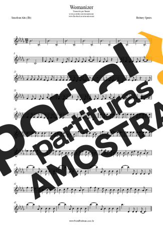 Britney Spears  partitura para Saxofone Alto (Eb)