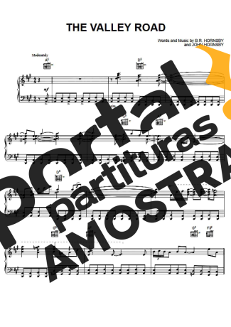 Bruce Hornsby The Valley Road partitura para Piano