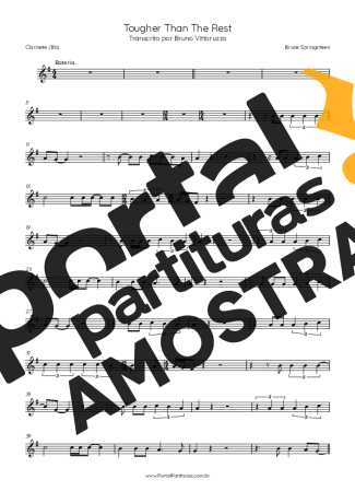 Bruce Springsteen  partitura para Clarinete (Bb)