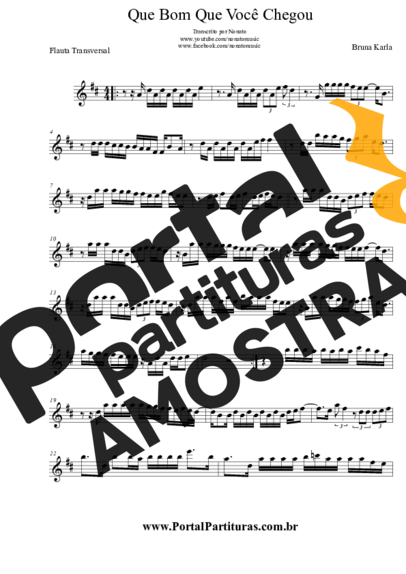 Bruna Karla  partitura para Flauta Transversal
