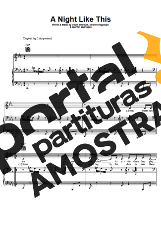 Caro Emerald A Night Like This partitura para Piano