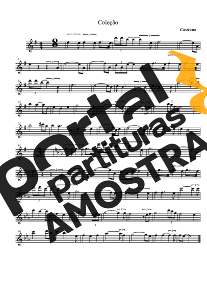 Cassiano  partitura para Saxofone Tenor Soprano (Bb)