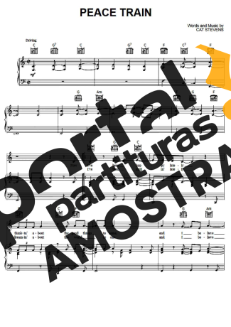 Cat Stevens Peace Train partitura para Piano