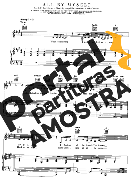 Céline Dion  partitura para Piano