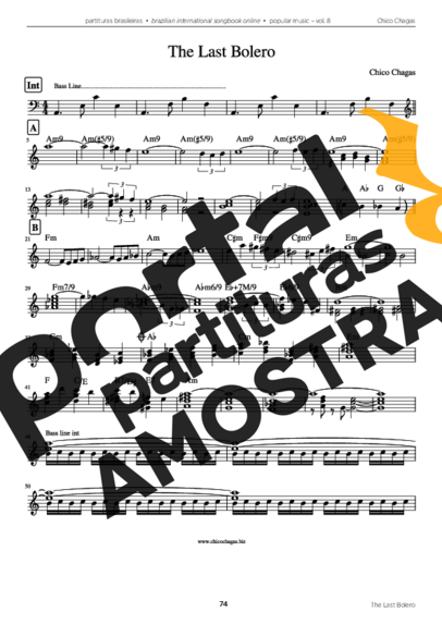 Chico Chagas The Last Bolero partitura para Acordeon