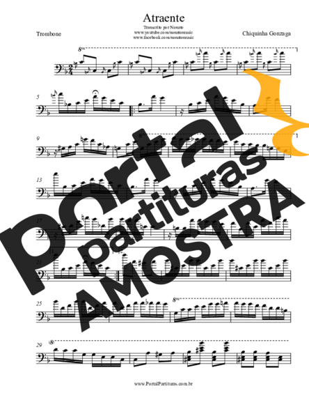 Chiquinha Gonzaga  partitura para Trombone